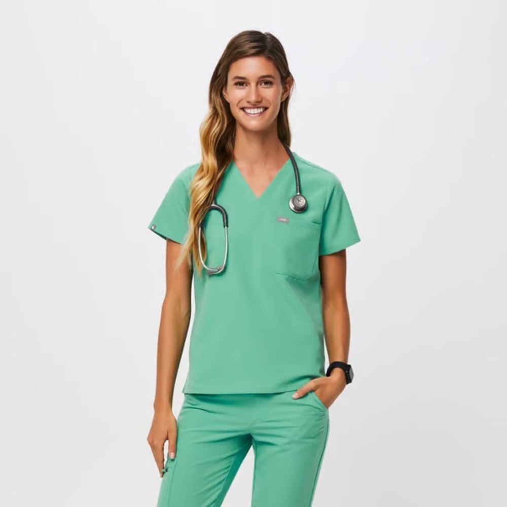 Figs Catarina Scrub Top XS Surgical Green